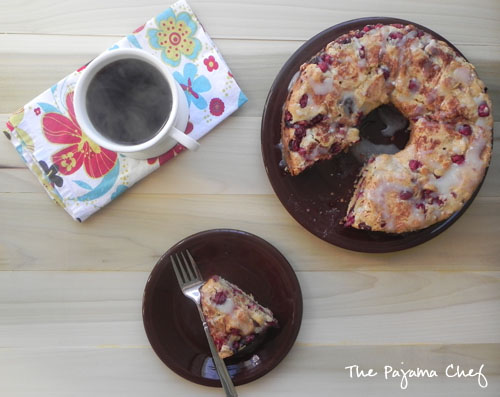 Cranberry Coffee Cake | thepajamachef.com