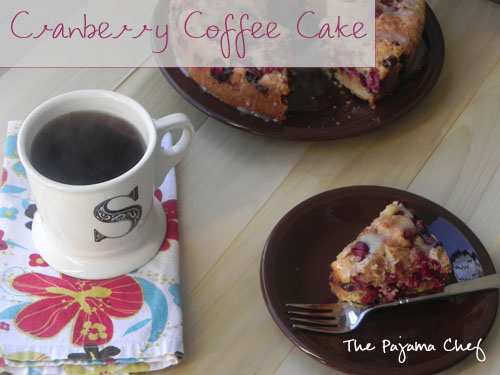 Cranberry Coffee Cake | thepajamachef.com
