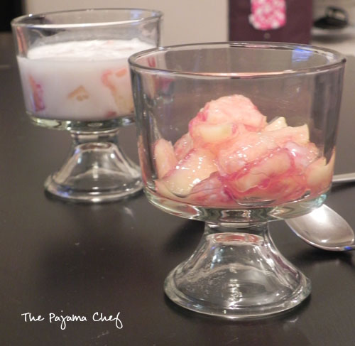 Apple Rubies in Coconut Milk | thepajamachef.com