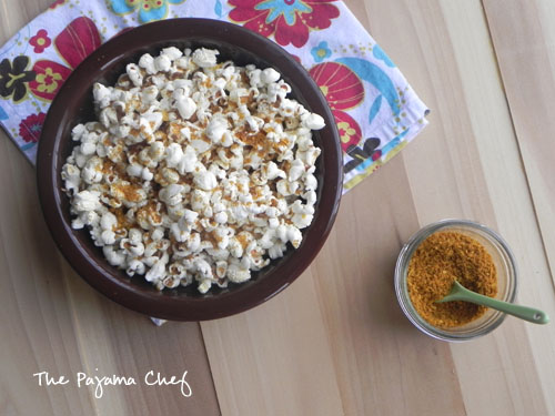 Coconut Curry Popcorn | thepajamachef.com