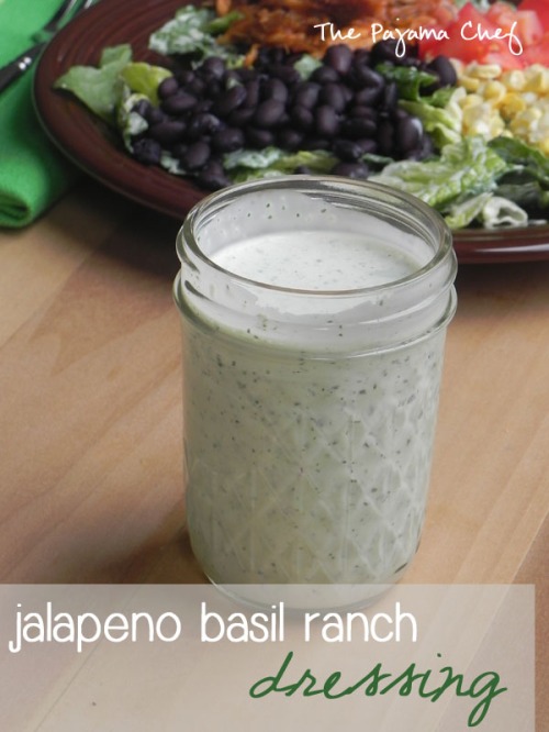 BBQ Chicken Salad with Jalapeno Basil Ranch Dressing | thepajamachef.com #mysterydish #salad #summer