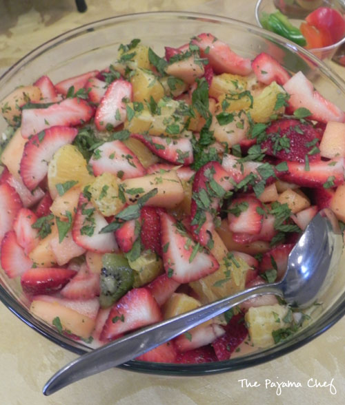 Honey-Lime Fruit Salad | thepajamachef.com