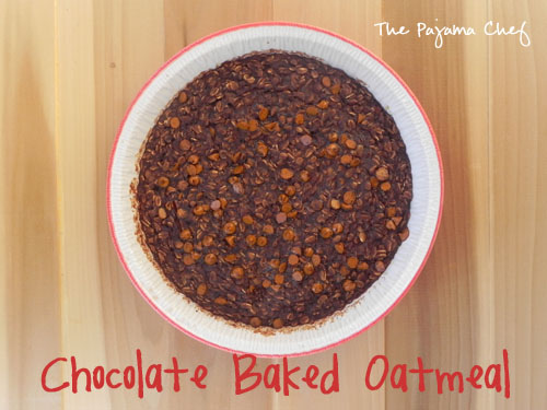 Chocolate Baked Oatmeal | thepajamachef.com