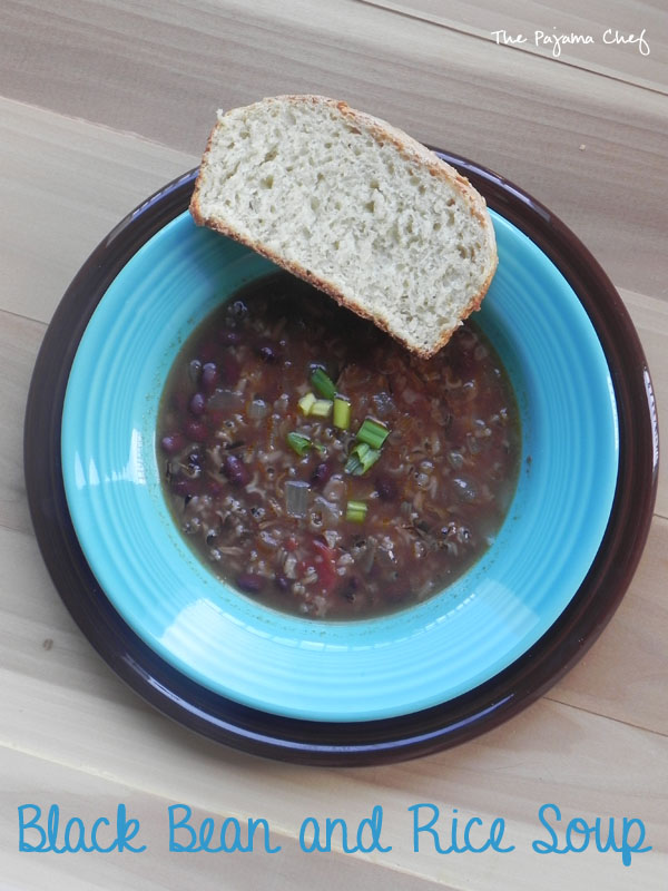 Black Bean and Rice Soup | thepajamachef.com