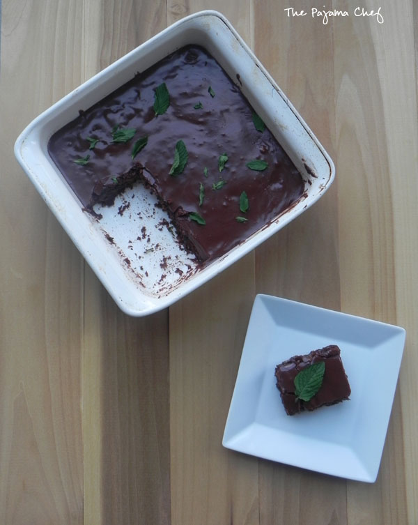 Fudgy Fresh Mint Brownies | thepajamachef.com