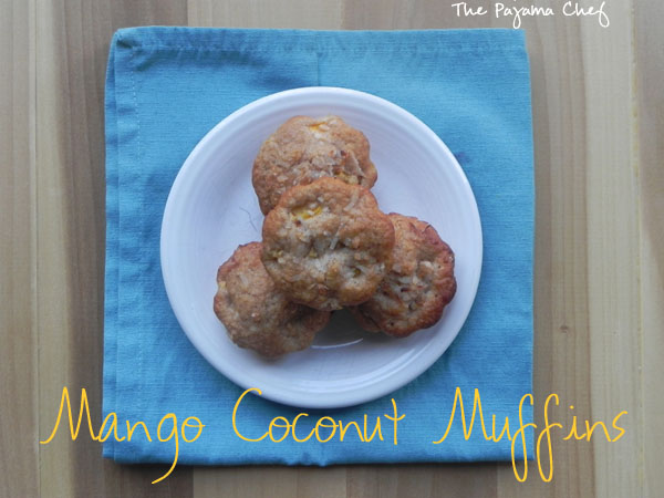 Mango Coconut Muffins | thepajamachef.com
