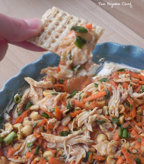 Layered Asian Dip | thepajamachef.com