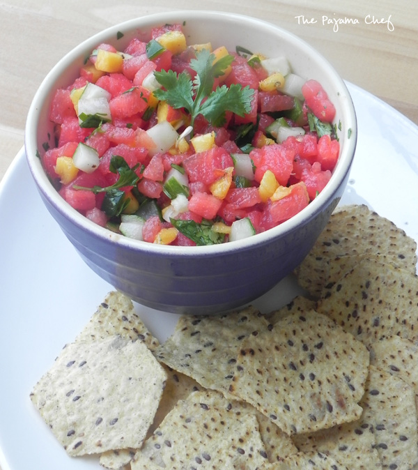 Watermelon Salsa | thepajamachef.com