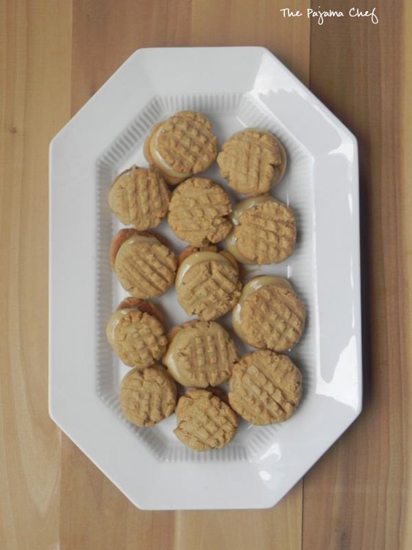 Dulce de Leche Peanut Butter Sandwich Cookies | thepajamachef.com