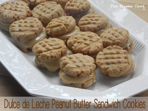 Dulce de Leche Peanut Butter Sandwich Cookies | thepajamachef.com