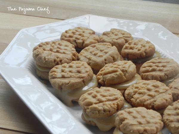 Dulce de Leche Peanut Butter Sandwich Cookies | thepajamachef.com