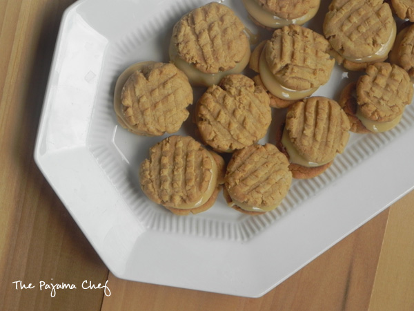 Dulce de Leche Peanut Butter Sandwich Cookies | thepajamachef.com