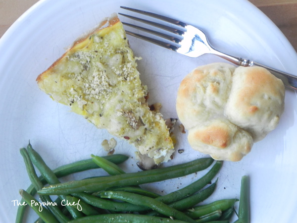 Earthy Frittata | thepajamachef.com