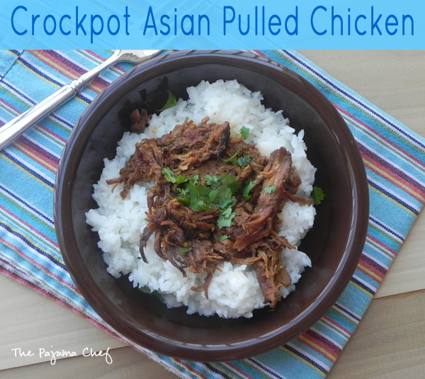 Crockpot Asian Pulled Chicken | thepajamachef.com