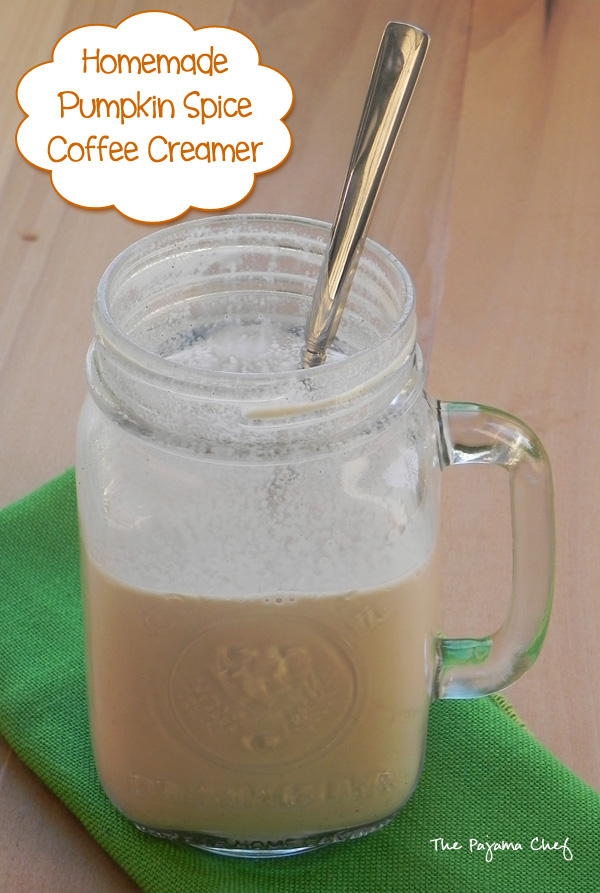 Homemade Pumpkin Spice Coffee Creamer | thepajamachef.com