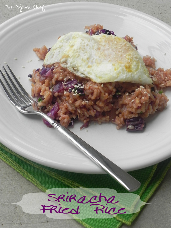 Sriracha Fried Rice | thepajamachef.com
