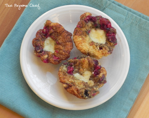 Cranberry and Cream Cheese Muffins | thepajamachef.com #secretrecipeclub