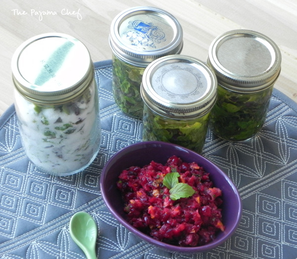 Cranberry Mint Relish + Ideas for Preserving Fresh Mint | thepajamachef.com