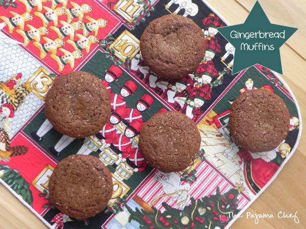 Gingerbread Muffins | thepajamachef.com 