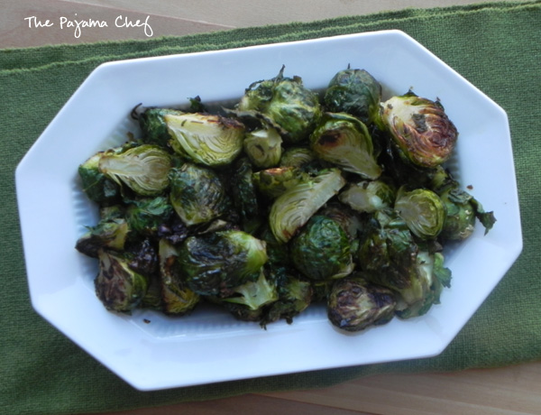 Ginger-Rosemary Roasted Brussels Sprouts | thepajamachef.com