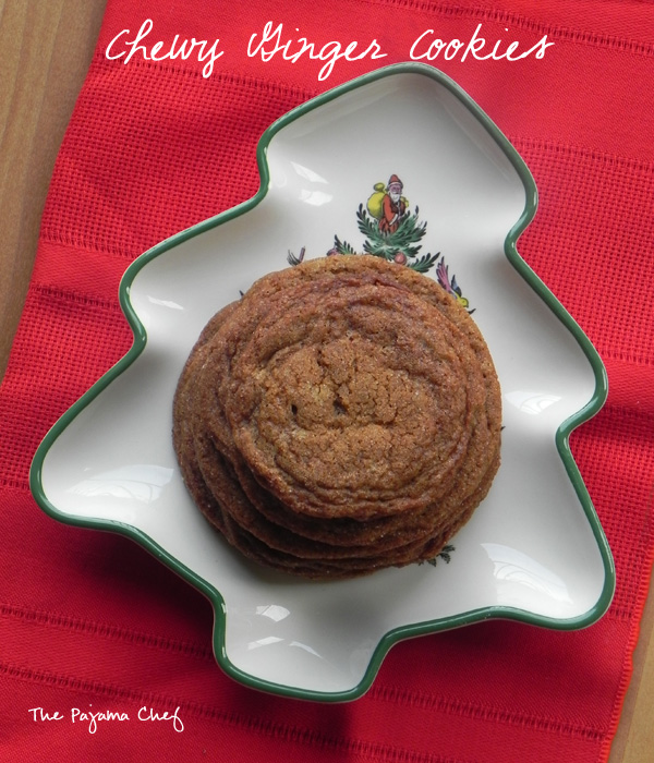 Chewy Ginger Cookies | thepajamachef.com