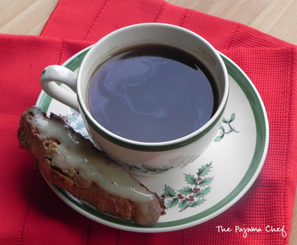 Spiced Biscotti with Eggnog Glaze | thepajamachef.com #mysterydish