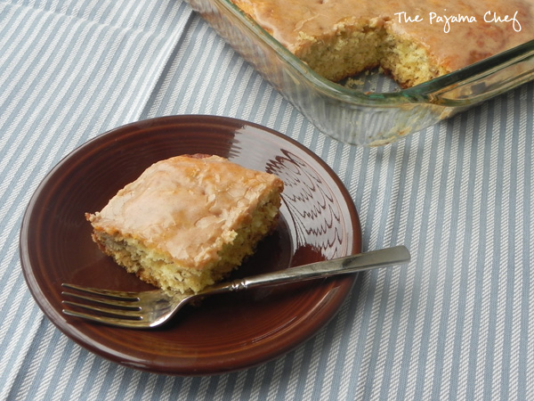 Banana Cake with Cinnamon Glaze | thepajamachef.com