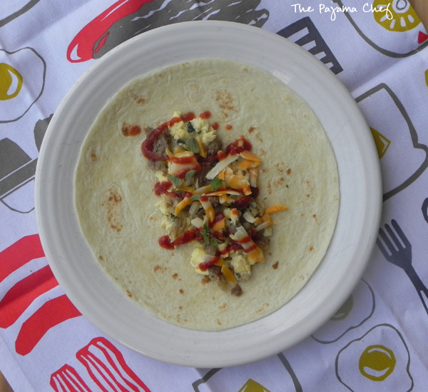 Freezer Breakfast Burritos | thepajamachef.com