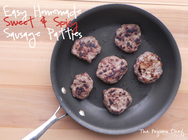 Homemade Turkey Sausage Patties | thepajamachef.com