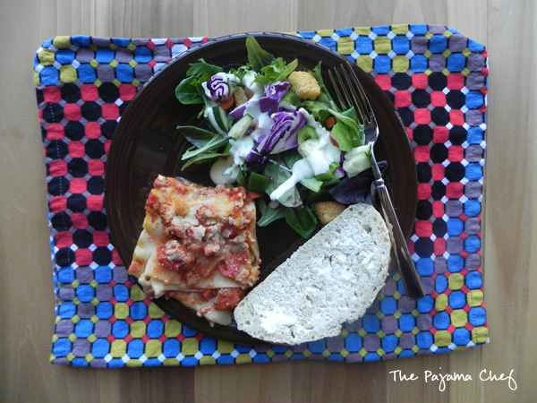 Skinny Lasagna | thepajamachef.com