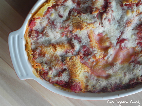 Skinny Lasagna | thepajamachef.com