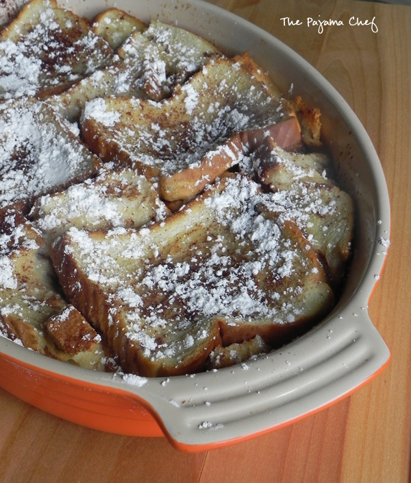 French Toast Casserole | thepajamachef.com #src #breakfast