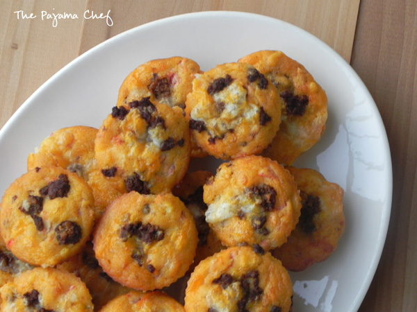 Cheesy Taco Muffins | thepajamachef.com