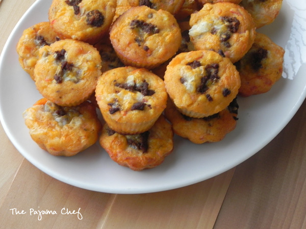 Cheesy Taco Muffins | thepajamachef.com