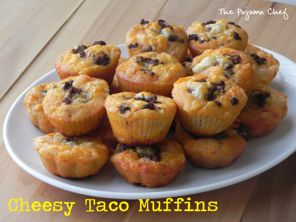 Cheesy Taco Muffins | thepajamachef.com