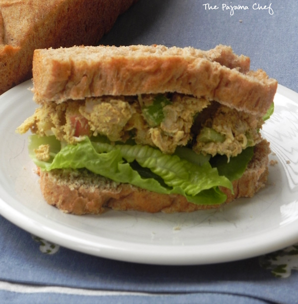 Curried Chicken Salad: a 10 minute lunch on thepajamachef.com
