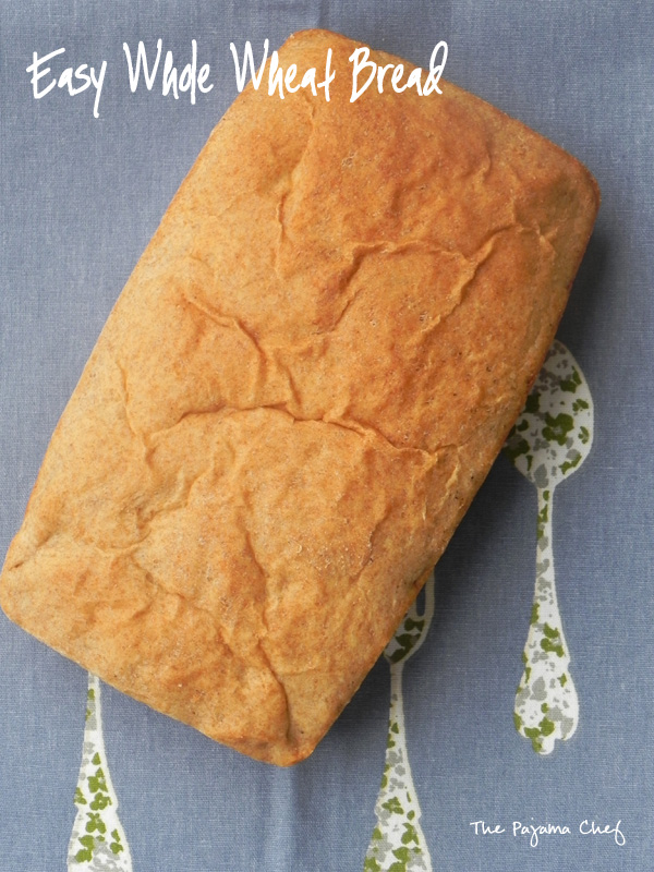 Easy Whole Wheat Bread | thepajamachef.com