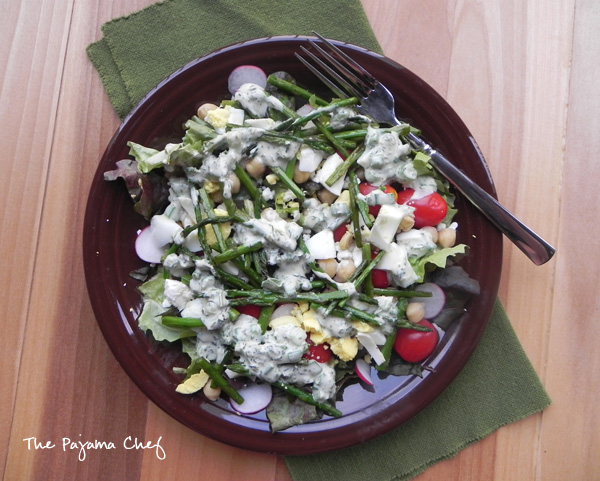 Green Goddess Dressing | thepajamachef.com #src #salad 