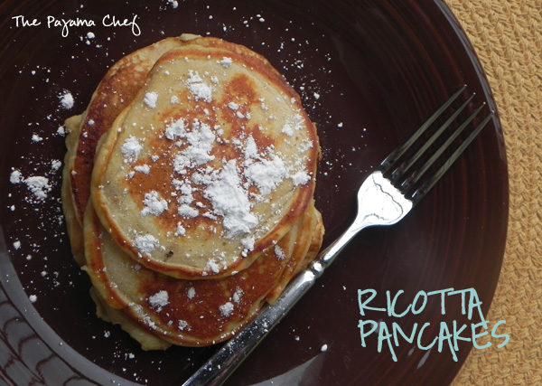Ricotta Pancakes | thepajamachef.com #breakfast