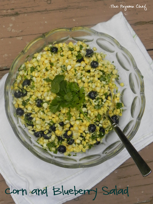 Corn and Blueberry Salad... a summer side you don't want to miss! #salad #healthy #bbq