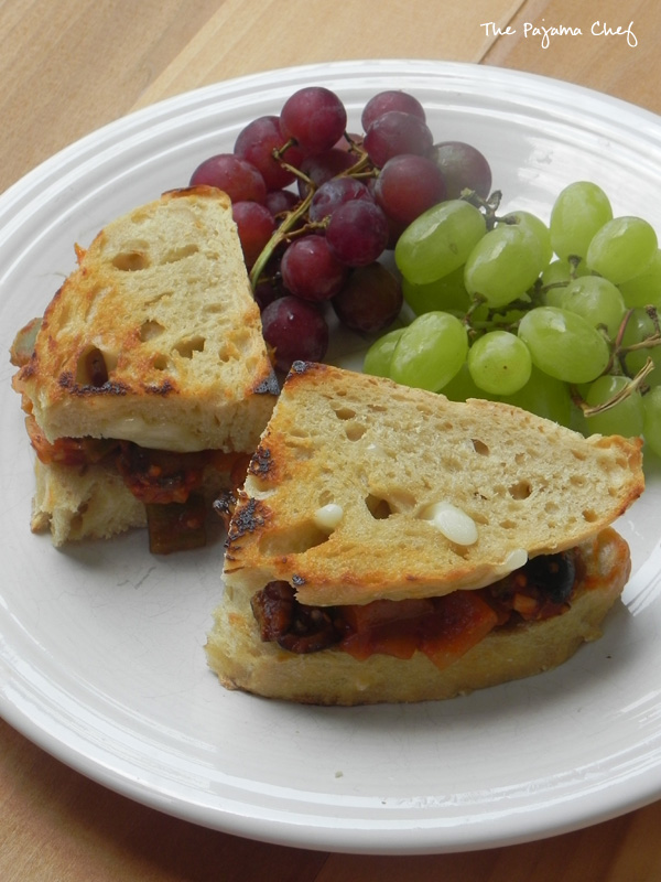Eggplant Caponata Sandwiches | thepajamachef.com #summer #meatless #recipe