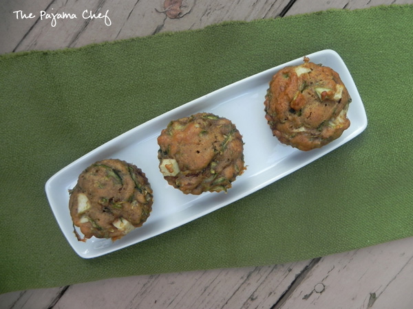 Zucchini Apple Walnut Muffins for #secretrecipeclub | find the recipe for these healthy 'n delicious muffins on thepajamachef.com