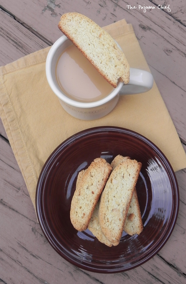 Cantucci - sweet and nutty almond biscotti on thepajamachef.com #src #recipe #secretrecipeclub