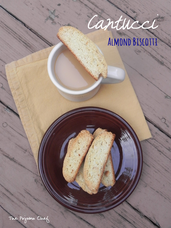 Cantucci - sweet and nutty almond biscotti on thepajamachef.com #src #recipe #secretrecipeclub