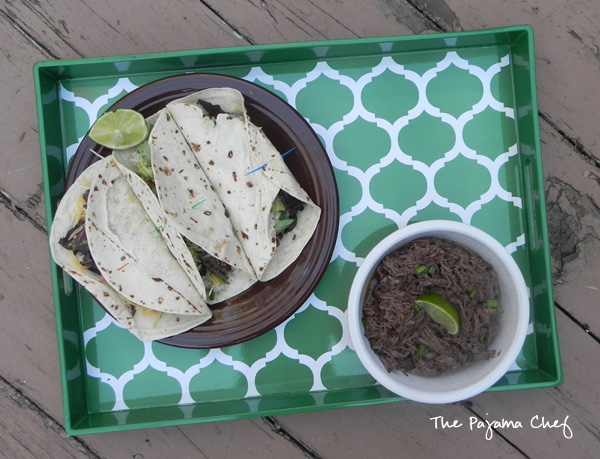 Crockpot Barbacoa - an easy way to fancy up your next taco night! Find the recipe on thepajamachef.com #secretrecipeclub #src
