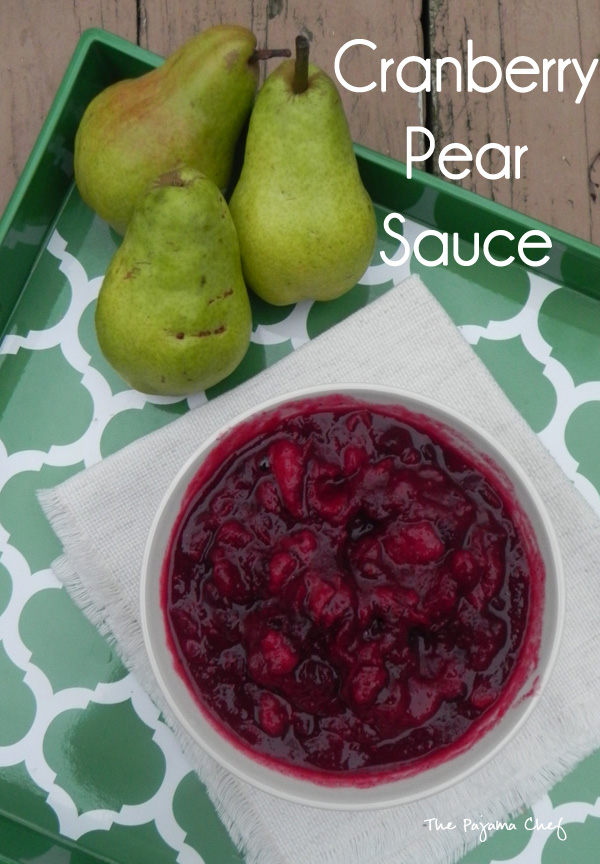 Jazz up your cranberry sauce with pear, vanilla, & a secret [yet totally appropriate] ingredient! YUM!