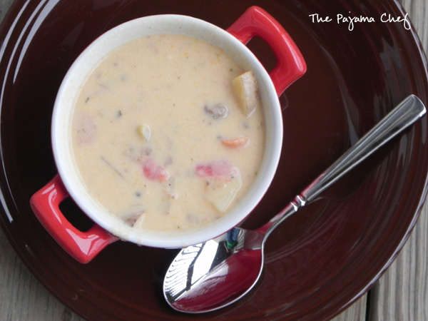 Amish Cheeseburger Soup on thepajamachef.com