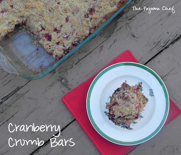 Tart, sweet cranberry crumb bars... they are amazingly delicious. 