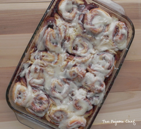 Tender, soft, and sweet cinnamon rolls... these basically taste like the famous mall food court treat of my childhood, but they are homemade and actually, pretty easy! #bookclubcookbookCC