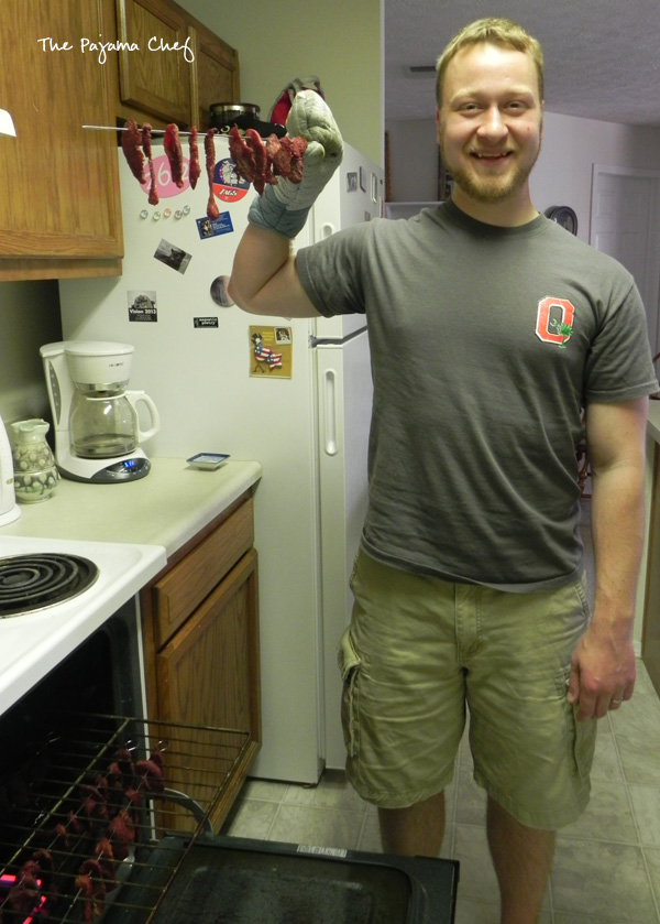 Homemade Beef Jerky... easy, tasty, & delicious! #bookclubcookbookCC